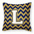 Letter Chevron Fabric Decorative Pillow - 638508320070