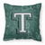 Carolines Treasures Monogram Letter ?Back to School? Polyester Fabric Decorative Pillow ? 14 x 14 Inches Accent Cushion