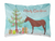 Merry Christmas Animal Art Fabric Decorative Pillow - 652259129454