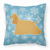 Winter Snowflake Dog Profile Art Fabric Decorative Pillow - 638508509697