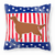 USA Patriotic With Dog Fabric Decorative Pillow - 638508513762