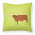 Green Check Themed Fabric Decorative Pillow - 638508932549