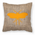 Carolines Treasures, Inc Insects Burlap Fabric Decorative Pillow, Blue-Orange, 18x18 Inches Comfort Decorative Pillow