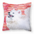 Dog With Love Stripes Fabric Decorative Pillow - 652259222544