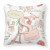 Carolines Treasures Monogram Letter Love in Paris Pink Fabric Decorative Pillow, Pink, 14x14 Inches, colorful, vibrant