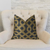 Plutus Brands Golden Maze Black and Gold Handmade Luxury Pillow, Statement Contrast
