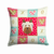 Carolines Treasures Dog Face Art Love Print Square Decorative Pillow