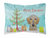 Carolines Treasures, Inc Christmas Tree and Dog Canvas Fabric Decorative Pillow, Canvas, 12x16 Inches
