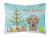 Carolines Treasures, Inc Christmas Tree and Dog Canvas Fabric Decorative Pillow, Canvas, 12x16 Inches