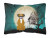 Caroline?s Treasures, Inc. Halloween Dog Artwork Canvas Accent Pillow, 12x16 Inches