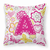 Monogram Letter Flowers and Butterflies Fabric Decorative Pillow - 615872976492