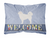 Welcome Dog Art Canvas Fabric Decorative Pillow - 638508702234
