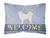 Welcome Dog Art Canvas Fabric Decorative Pillow - 638508702234