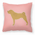 Dog Profile Checkerboard Design Fabric Decorative Pillow - 638508511355