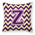 Letter Chevron Fabric Decorative Pillow - 638508320476