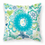 Monogram Letter Flowers and Butterflies Fabric Decorative Pillow - 615872976898