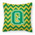 Letter Chevron Fabric Decorative Pillow - 638508320643