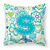 Monogram Letter Flowers and Butterflies Fabric Decorative Pillow - 615872976935