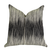 Plutus Black Crystal Luxury Throw Pillow in Black and Beige Tones - 641753667876
