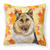 Fall Design with Dog Fabric Decorative Pillow - 652259220434