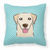 Checkerboard Print With Dog Fabric Decorative Pillow - 615872898411