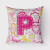 Letter Flowers and Butterflies Pink Fabric Decorative Pillow - 615872980536