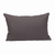Parkland Collection Transitional Solid Charcol 18" x 12" Pillow - 025773022189