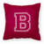 Monogram Letter Fabric Decorative Pillow - 705332249188