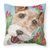 Carolines Treasures, Inc Dog Painting Fabric Decorative Pillow, 14x14 Inches Soft