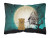 Caroline?s Treasures Halloween Dog Artwork Decorative Pillow, Canvas Fabric
