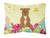 Easter Eggs Dog Art Canvas Fabric Decorative Pillow - 638508783295