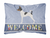 Welcome Dog Art Canvas Fabric Decorative Pillow Style 2 - 638508981080