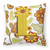 Monogram Letter Floral Fabric Decorative Pillow - 615872976096