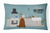 Caroline's Treasures Dog Kitchen Scene Art Canvas Fabric Decorative Pillow, Soft Stylish