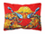 Carolines Treasures, Inc Crab Painting Fabric Decorative Pillow, 12x16 Inches, Decorative Throw Cushion