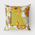Carolines Treasures, Inc Letter Floral Mustard and Green Fabric Decorative Pillow, Mustard and Green, Fabric, Handmade
