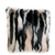 Plutus Black, White, Pink Fancy Animal Faux Fur Luxury Throw Pillow - 017247673539