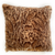 Plutus Brown, Beige Jungle Cat Animal Faux Fur Luxury Throw Pillow - 017247671894