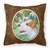 Portrait Artwork with Dog Brown Fabric Decorative Pillow - 615872503131