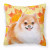 Dog With Fall Design Fabric Decorative Pillow - 652259224531