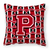 Monogram Letter Football Fabric Decorative Pillow - 638508324276