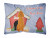 Carolines Treasures Dog House Collection Canvas Fabric Decorative Pillow, 12x16 Inches, Polyester Material
