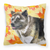 Fall Design with Dog Fabric Decorative Pillow - 652259220588