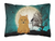 Halloween Dog Art Canvas Fabric Decorative Pillow - 638508466105