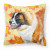 Fall Design with Dog Fabric Decorative Pillow - 652259220687