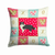 Carolines Treasures Love Design with Dog Fabric Decorative Pillow, Series 2, 14x14 Inches, Polyester, Cozy Cute