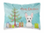 Carolines Treasures Christmas Tree and Dog Canvas Decorative Pillow, Canvas Material, 12x16 Inches, Festive Accent