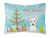 Carolines Treasures Christmas Tree and Dog Canvas Decorative Pillow, Canvas Material, 12x16 Inches, Festive Accent