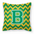 Letter Chevron Fabric Decorative Pillow - 638508320490