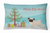 Carolines Treasures Christmas Tree Dog Art Canvas Fabric Decorative Pillow, Canvas Material, 12x16 Inches Cushioning